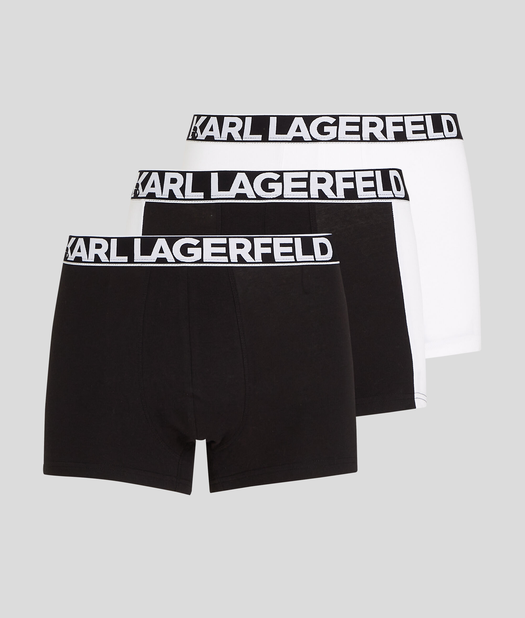 (image for) Powerful BOLD KARL LOGO TRUNKS – 3 PACK